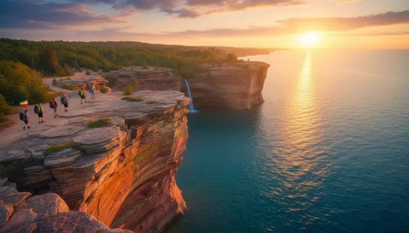 Michigan landscape, backdrop for the Adventure Tour Hubs Mackinac Island directory