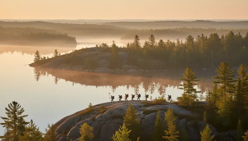 Minnesota landscape, backdrop for the Adventure Tour Hubs Ely directory