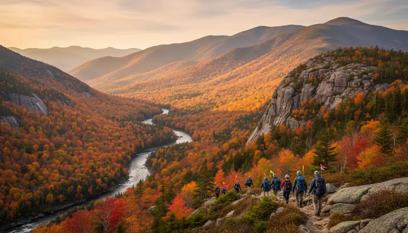 New Hampshire landscape, backdrop for the Adventure Tour Hubs Gorham directory