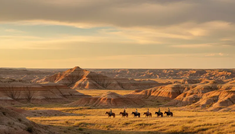 North Dakota adventure tour terrain. Backdrop for the Adventure Tour Hubs North Dakota operator directory