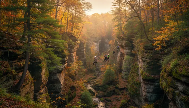 Ohio adventure tour terrain. Backdrop for the Adventure Tour Hubs Ohio operator directory