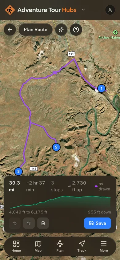 Plan the trip. Track the whole day.