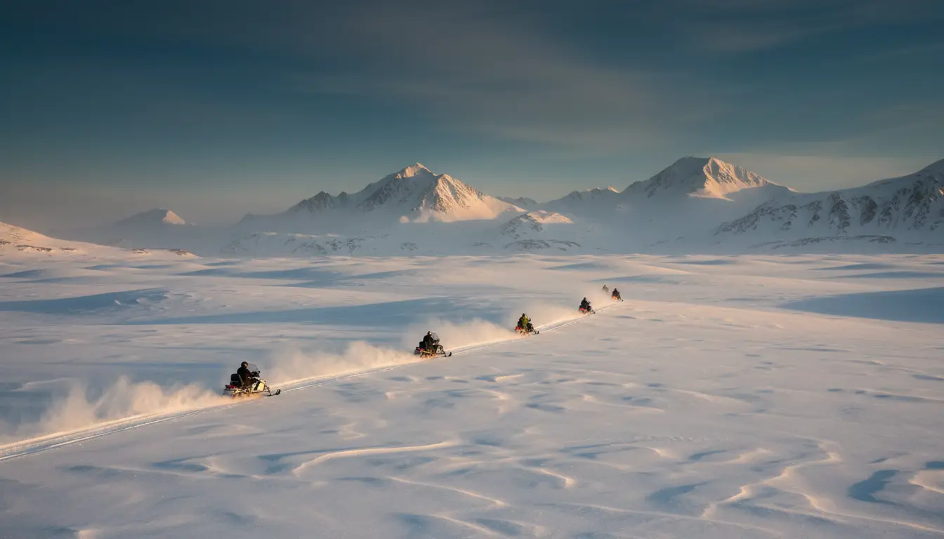 Snowmobile Tours operators, backdrop for the Adventure Tour Hubs Snowmobile Tours directory
