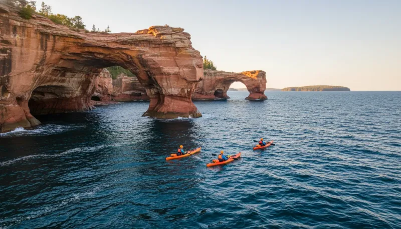 Wisconsin landscape, backdrop for the Adventure Tour Hubs Bayfield directory